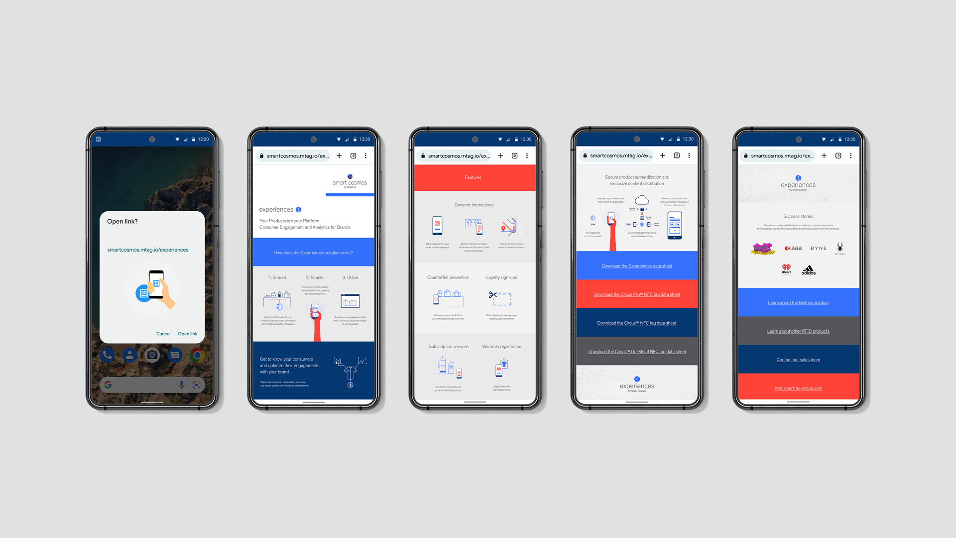 NFCExperience_PhoneScreens